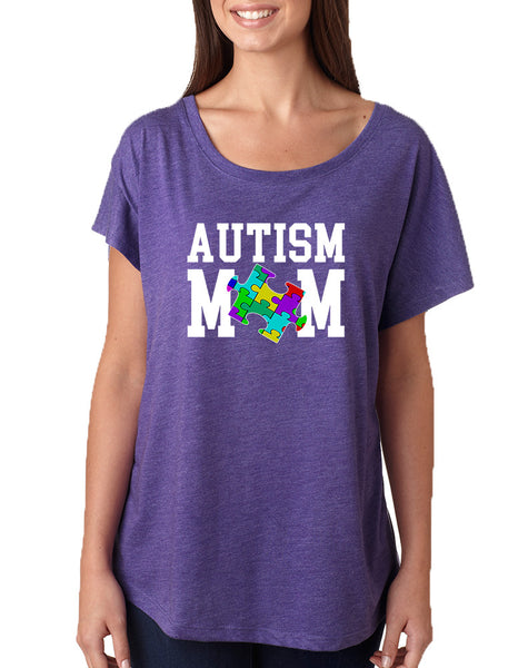 Women's Dolman Shirt Autism Mom Autistic Awareness Top