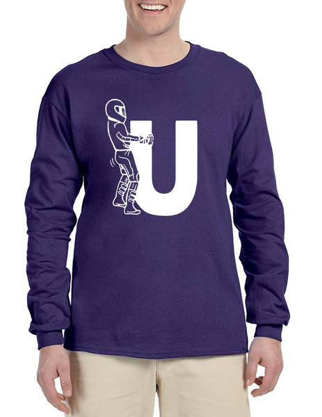 Men's Long Sleeve F U Motorcyclist Riding Buddies Shirts