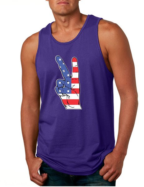 Men's Tank Top American Flag Hand 4th Of July Party Top