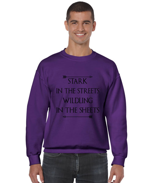 Stark in the streets wildling in the sheets mens Sweatshirt - ALLNTRENDSHOP - 2