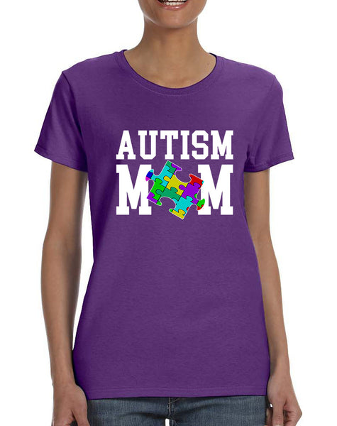 Women's T Shirt Autism Mom Autistic Awareness TShirt