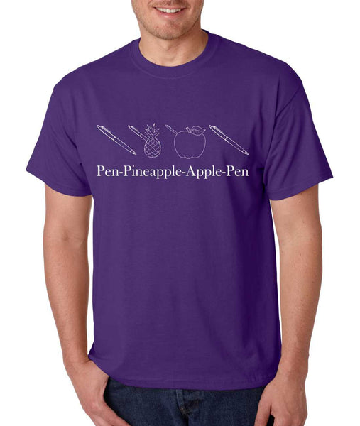 Men's T Shirt Pen Pineapple Apple Pen PPAP CHEE Humor Tee