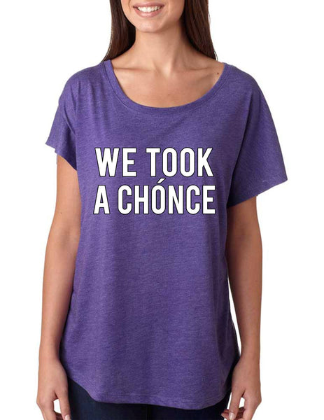 Niall Horan We took a chonce Women's Tri-Blend Dolman - ALLNTRENDSHOP - 4