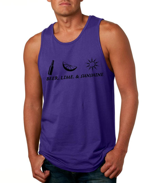 Beer lime and sunshine Men's Jersey Tanktop - ALLNTRENDSHOP