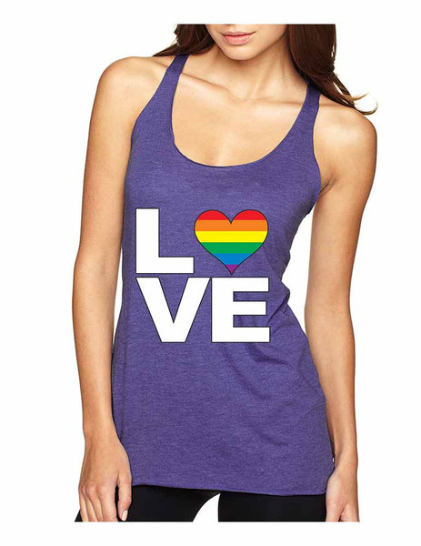 Love pride gays lesbians women Triblend Tanktop - ALLNTRENDSHOP - 5