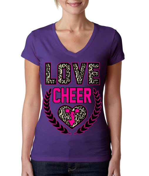 Love Cheer Leopard Womens Sporty V - ALLNTRENDSHOP - 1