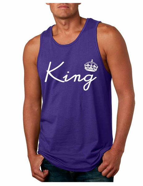 King with crown men jersey tank top - ALLNTRENDSHOP - 2