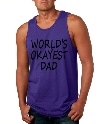 World's OKayest dad fathers day men jersey tank top - ALLNTRENDSHOP - 1