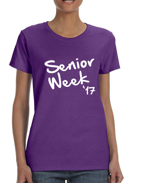 Women's T Shirt Senior Week 17 White Senior Party Shirt