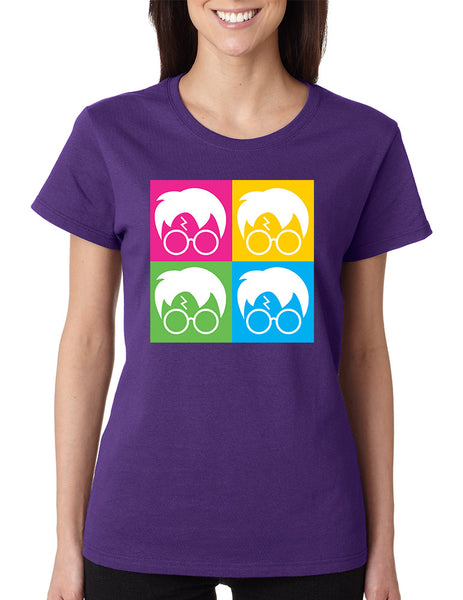 Women's T Shirt 4 Faces Harry Glasses Scar Cool Popular Shirt - ALLNTRENDSHOP - 5