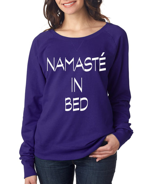 Namaste in bed women long sleeve pullover - ALLNTRENDSHOP - 4
