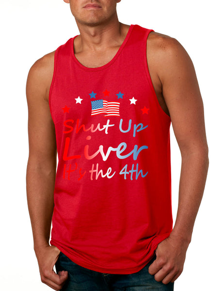 Men's Tank Top Shut Up Liver It's The 4th Of July USA Drinking Party