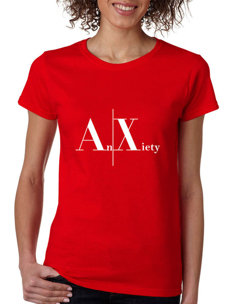 Women's T Shirt Anxiety An Xiety Shirt Trendy Tee Popular Yoga Top