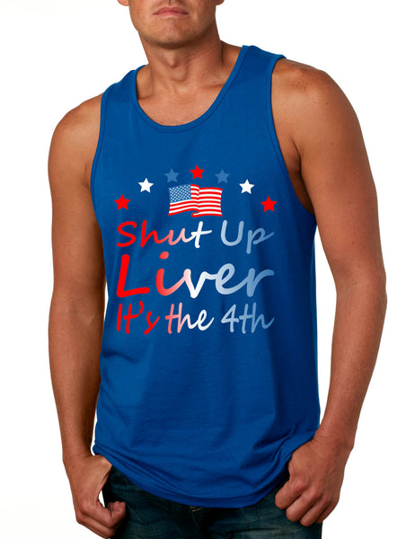 Men's Tank Top Shut Up Liver It's The 4th Of July USA Drinking Party