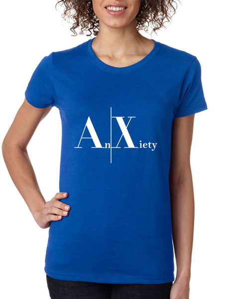 Women's T Shirt Anxiety An Xiety Shirt Trendy Tee Popular Yoga Top