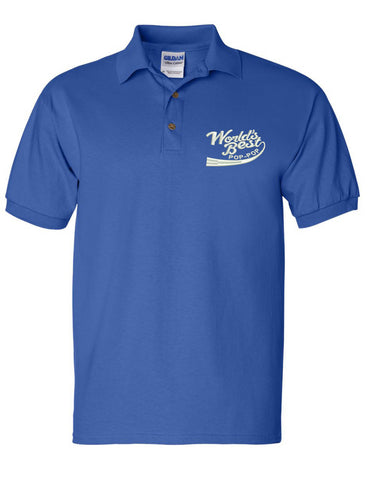 Men's Polo T Shirt World Best Pop Pop Embroidered Grandpa Gift Love