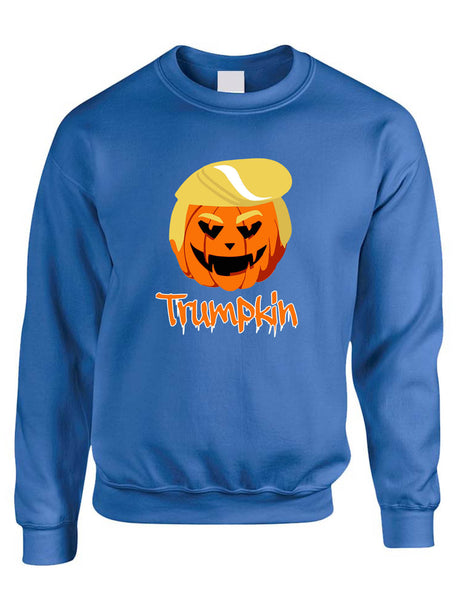 Adult Sweatshirt Trumpkin Trendy Halloween Trump Top Funny Pumpkin