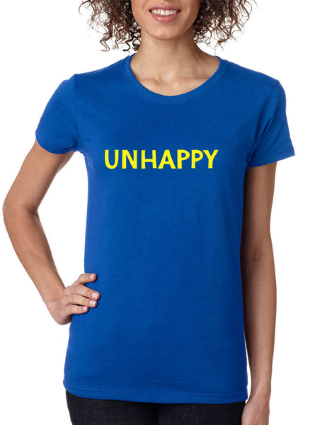Women's T Shirt Unhappy Trendy Sarcastic Shirt Funny Gift