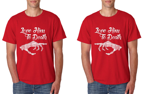 Love him to death Couple Tanktops Valentines day - ALLNTRENDSHOP - 1