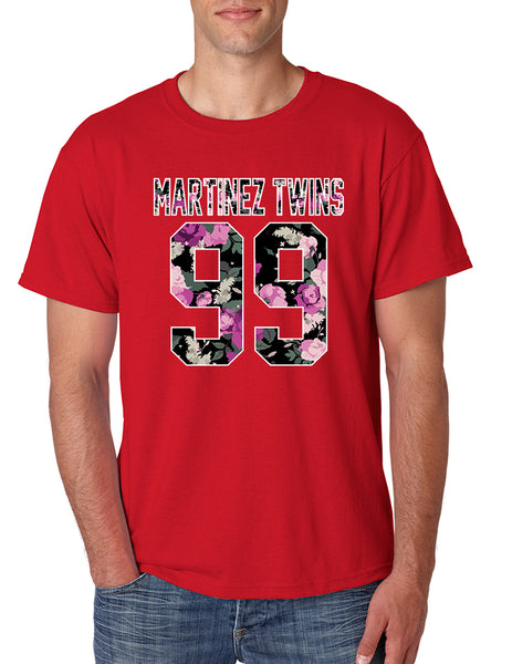 Men's T Shirt Martinez Twins 99 Flower Print Cool Trendy TShirt