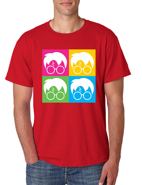Men's T Shirt 4 Faces Harry Glasses Scar Cool Popular Tee Shirt - ALLNTRENDSHOP - 5