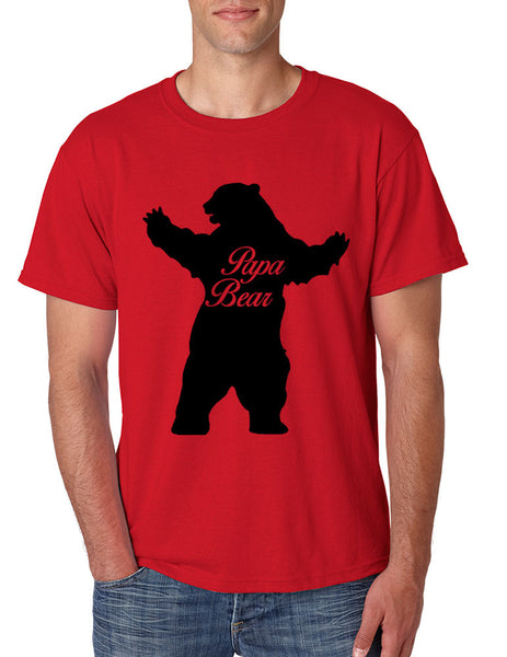 Men's T Shirt Papa Bear Family Shirt For Dad Xmas Cute Gift - ALLNTRENDSHOP - 2