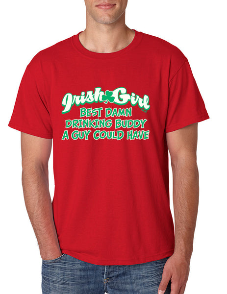Irish girl best Drinking buddy Men T-shirt - ALLNTRENDSHOP - 3