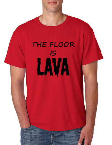 Men's T Shirt The Floor Is Lava Game Popular Hot Tee Funny Gym