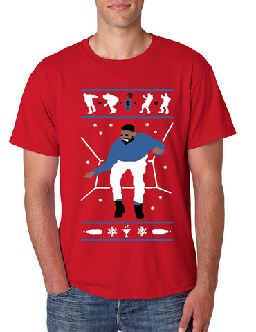 Men's T Shirt Hotline Bling Blue Hotline Xmas Ugly Sweater Holiday - ALLNTRENDSHOP - 1