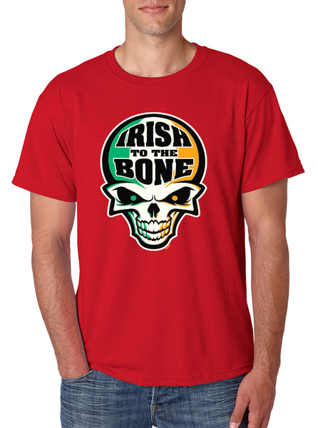 Irish To The Bone Skull Men T-shirt St Patrik - ALLNTRENDSHOP - 4