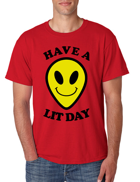 Men's T Shirt Have A Lit Day Funny Tee Humor Shirt Cool Top