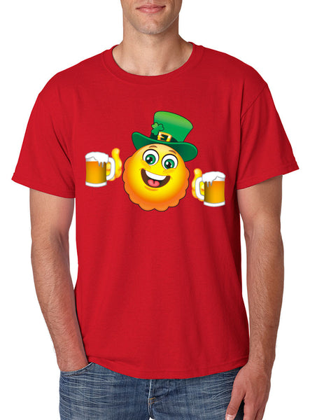 Irish smiling Emoji ST patricks men t-shirt - ALLNTRENDSHOP - 5