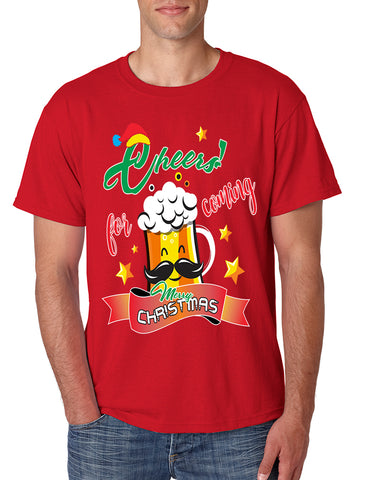 Men's T Shirt Cheers For Coming Xmas Gift Cool Idea