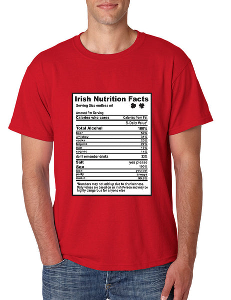 Irish nutrition facts St patrick men t-shirt - ALLNTRENDSHOP - 4