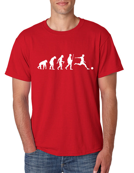 Men's T Shirt Soccer Evolution Funny Love Sport Shirt