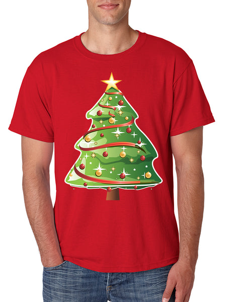 Men's T Shirt Christmas Tree Cute Holiday Gift Trendy Ugly Tee