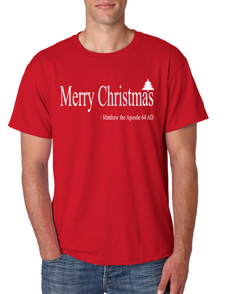 Men's T Shirt Matthew The Apostle Merry Christmas Tee Holiday