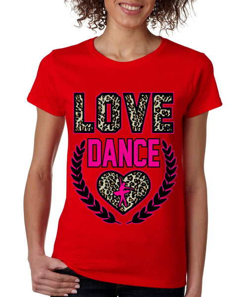 Love Dance Leopard womens T-Shirts - ALLNTRENDSHOP - 5