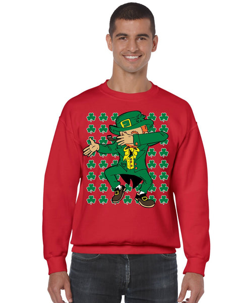 Dabbing Irish Leprechaun St patrick men sweatshirt - ALLNTRENDSHOP