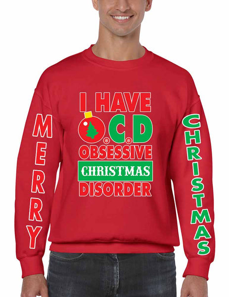 Obsessive christmas disorder Men's Sweatshirt - ALLNTRENDSHOP - 3