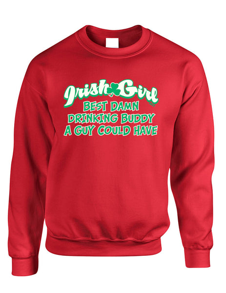 Irish girl best Drinking buddy women sweatshirt st patricks - ALLNTRENDSHOP - 4
