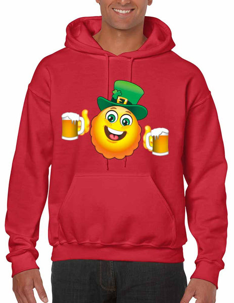 Irish smiling Emoji ST patricks men hooded sweatshirt - ALLNTRENDSHOP - 5
