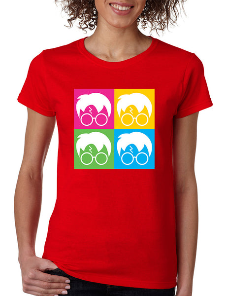 Women's T Shirt 4 Faces Harry Glasses Scar Cool Popular Shirt - ALLNTRENDSHOP - 6