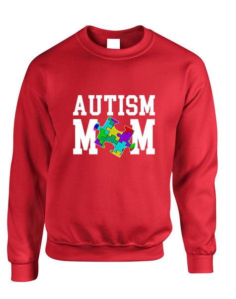 Adult Sweatshirt Autism Mom Autistic Awareness Top