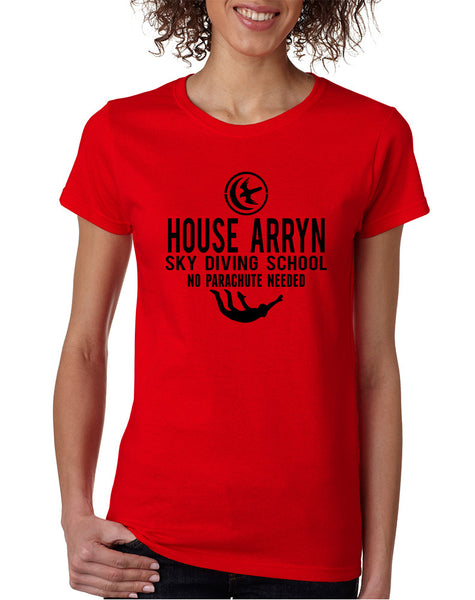 Women's T Shirt House Arryn Sky Diving School Trendy Tee
