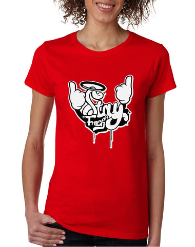 Women's T Shirt Stay Fresh Fingers Up Cute Cool Tee