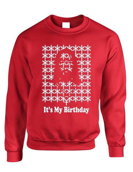Its my birthday Jesus womens long sleeve sweatshirt - ALLNTRENDSHOP - 3