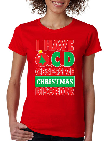 Obsessive christmas disorder Women's T-shirt - ALLNTRENDSHOP - 1
