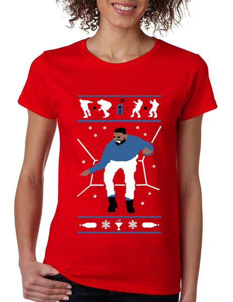 Women's T Shirt Hotline Bling Blue Cool Xmas Gift Holiday Hotline Tee - ALLNTRENDSHOP - 4