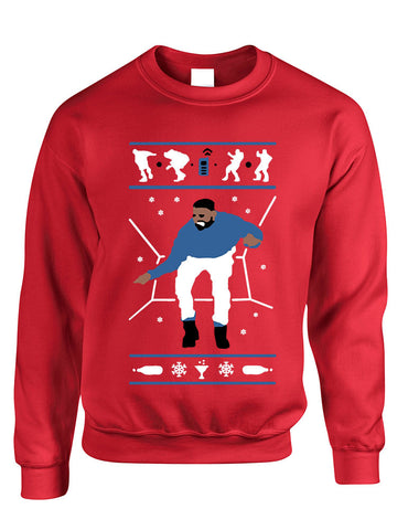 Adult Sweatshirt Hotline Bling Blue Ugly Xmas Gift Holiday Hotline Top - ALLNTRENDSHOP - 1